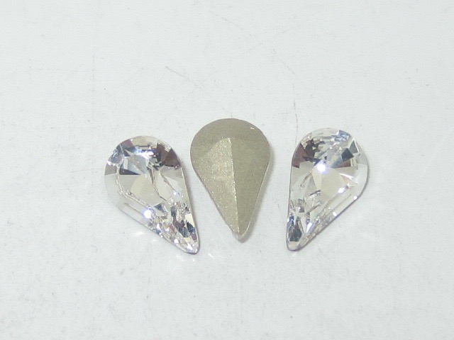 8X4.8mm PEAR 12pcs. CRYSTAL SKINNY POINTED BACK European Rhinestones